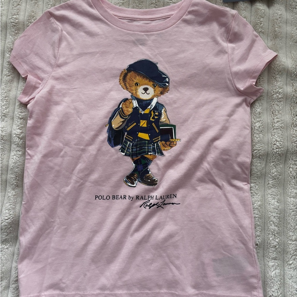 Pink Ralph Lauren Bear tee (kids size)